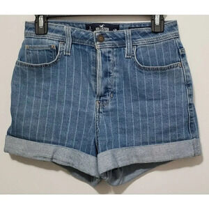 Hollister Pin Stripe Button Fly Ultra High Rise